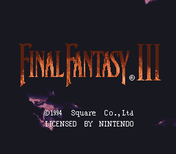 FF3NPC (Final Fantasy III Non-Playable Characters) Title Screen